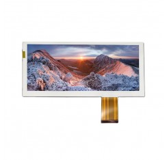 8.8 inch 1280 x 480 IPS panel 500 nits brightness with LVDS interface TFT LCD