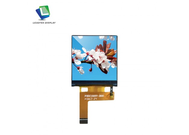 1.3 inch TFT LCD 240*240 resolution with 4 line SPI interface 250 nits brightness G+F structure