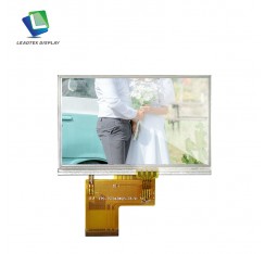 10 white LED backlight 24bit RGB interface 4.3 inch touch screen panel with 480*272 resolution IPs display mode