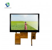 Touch Panel Display Landscape 4.3 Inch Customized 800*480 IPS Normally Black Driver IC ST7262E43 RGB TFT LCD