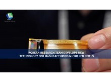 Korean research team develops new technology for manufacturing Micro LED pixels